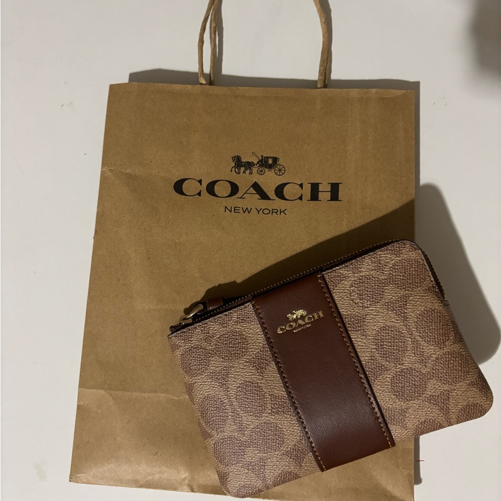 Coach Brown Monogram Wallet